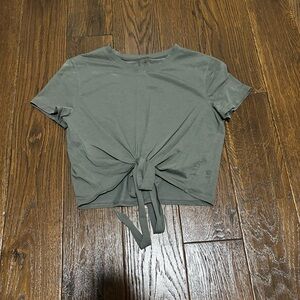 Lululemon Women's Green Tie-Front Top